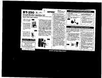 Thumbnail of document Manual - BT-250 Circuit Breaker Tester